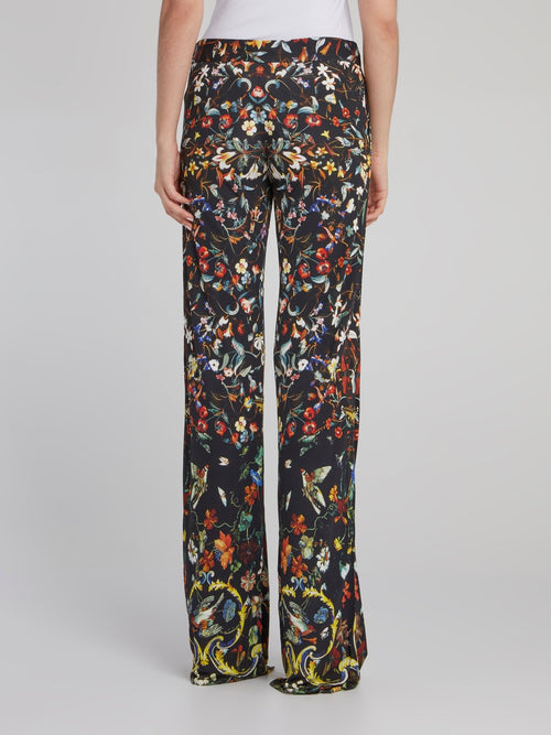 Floral Baroque Palazzo Pants