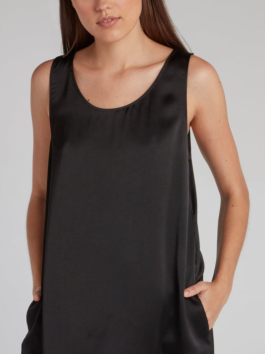 Black Statement Tank Dress