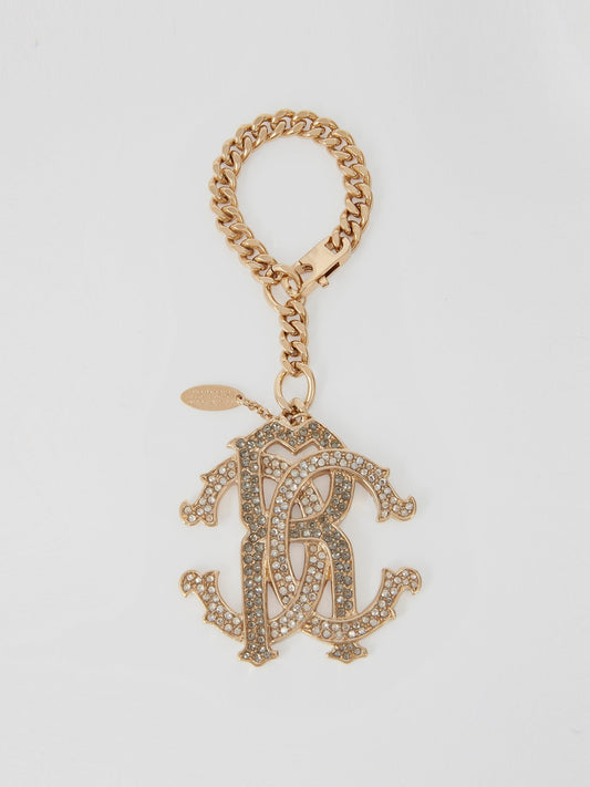 Swarovski Charm Logo Key Chain