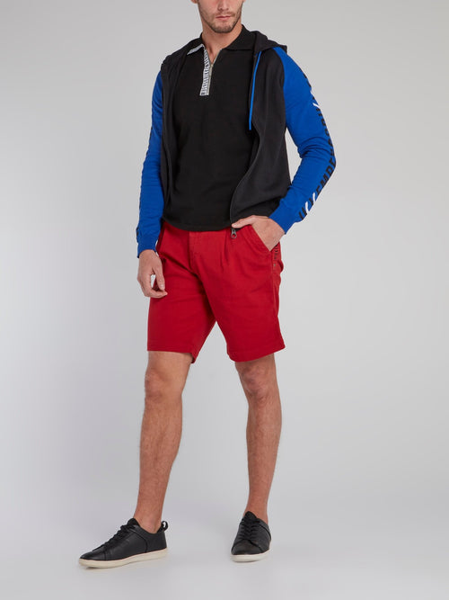 Red Chino Bermuda Shorts