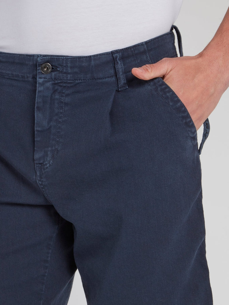 Navy Chino Bermuda Shorts