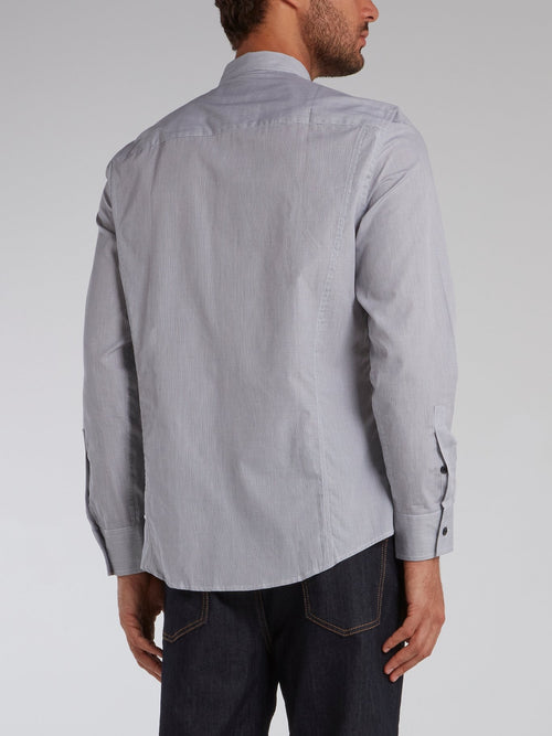 Grey Monogram Appliquéd Shirt