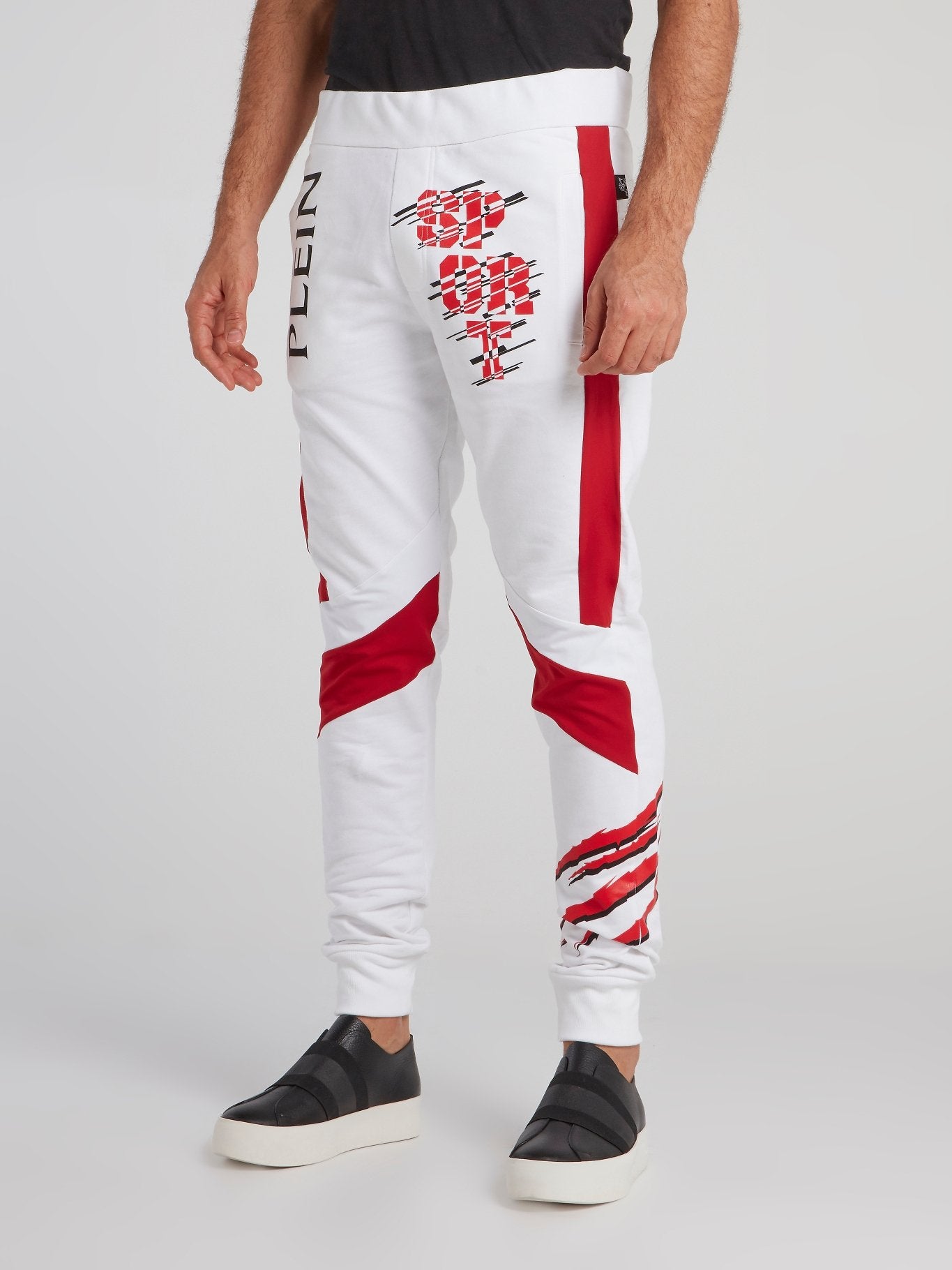 Markab White Contrast Jogging Trousers