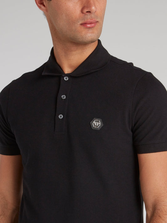 Black Dollar Skull Polo Shirt