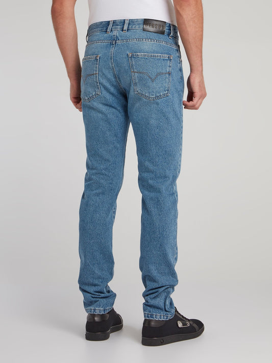 Blue Straight Cut Jeans