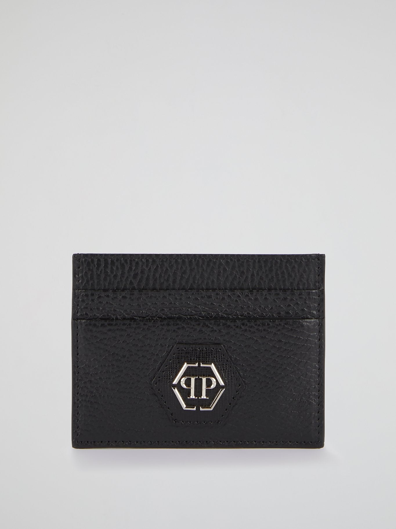 Black Monogram Patched Credit Card Holder