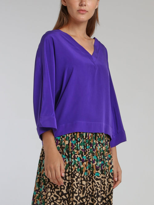 Melanie Purple Swing Top