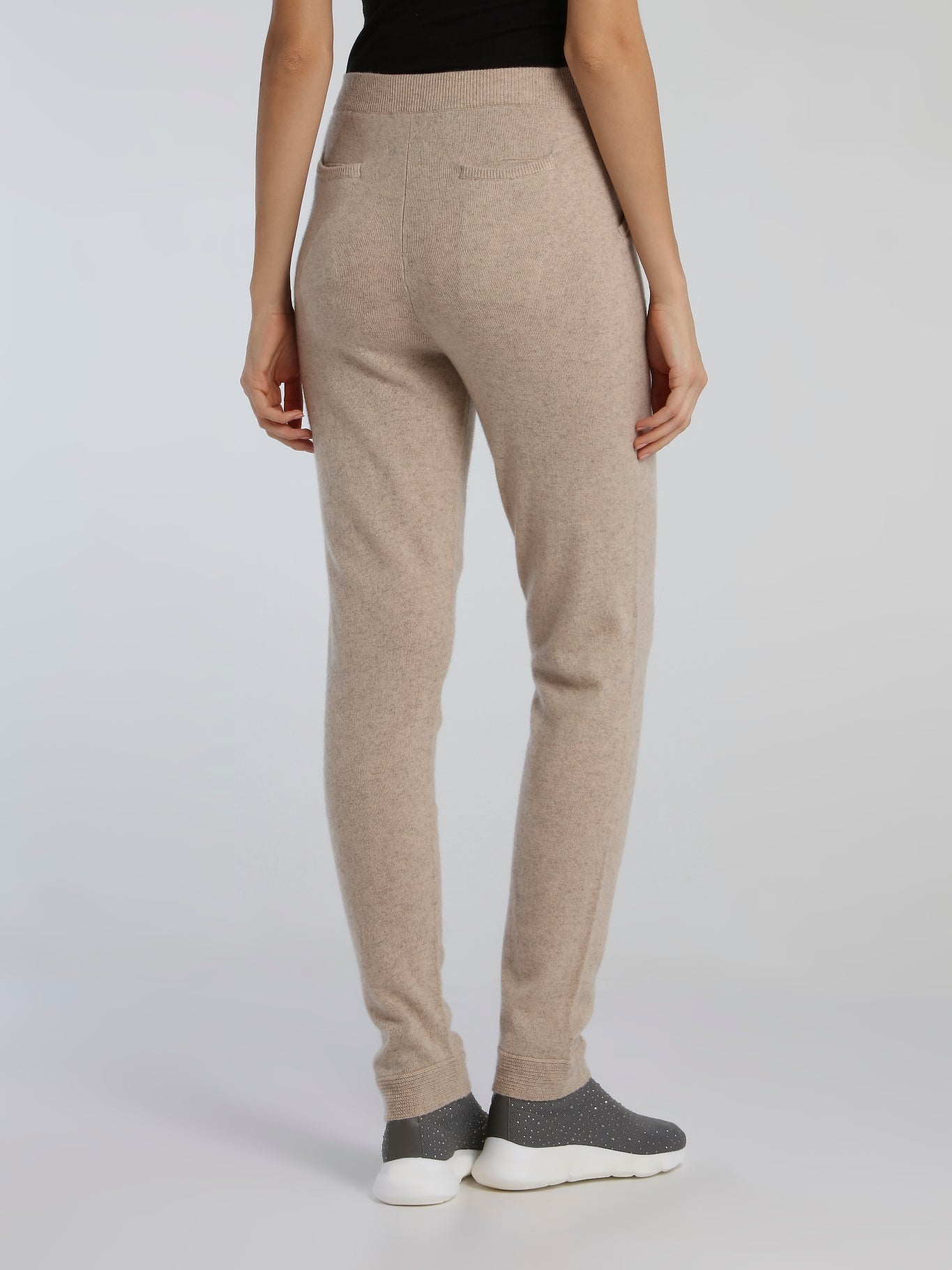 Jimi Beige Waistband Knitted Track Pants