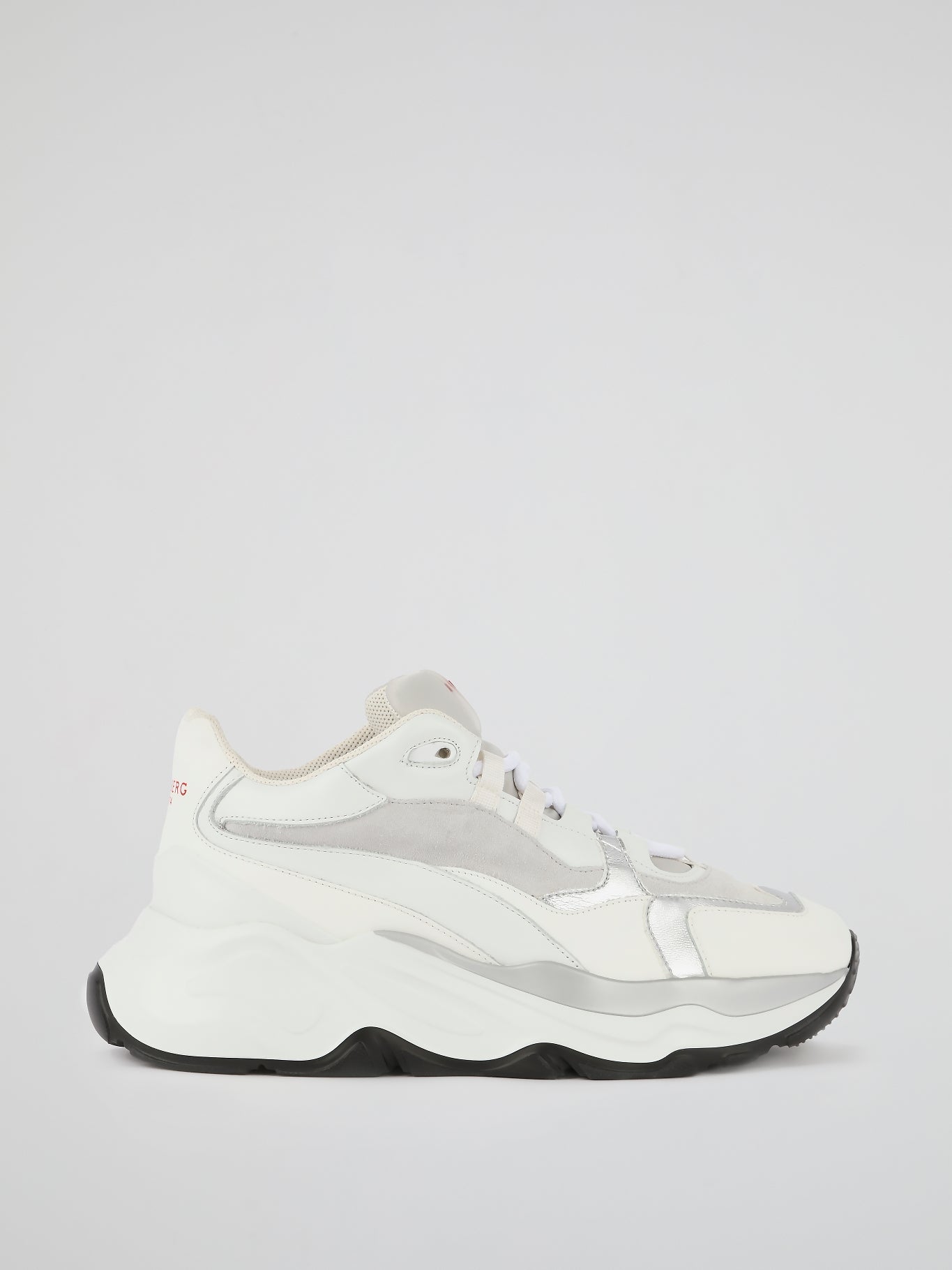 White Suede Panel Active Sneakers