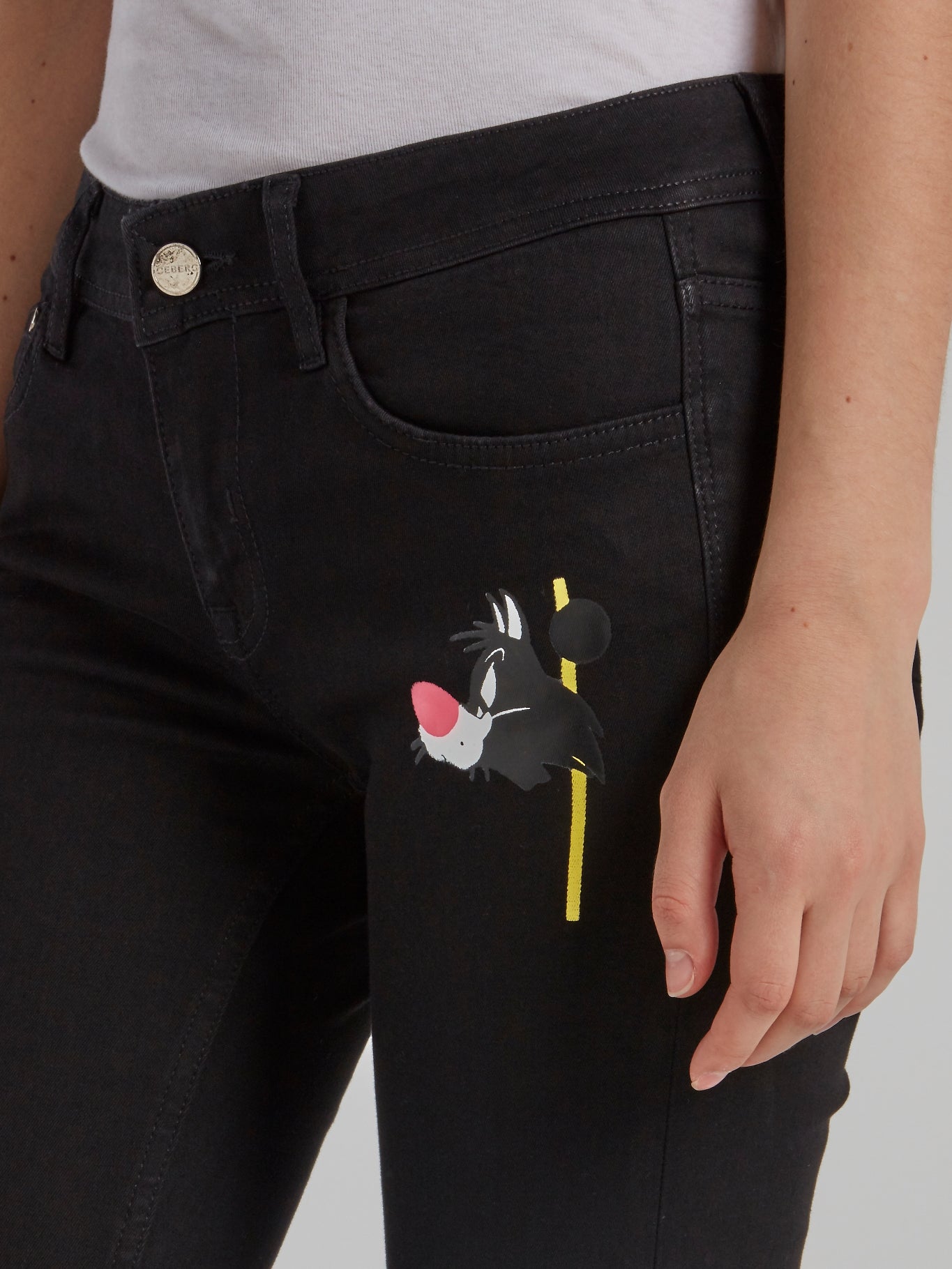 Sylvester The Cat Black Skinny Jeans