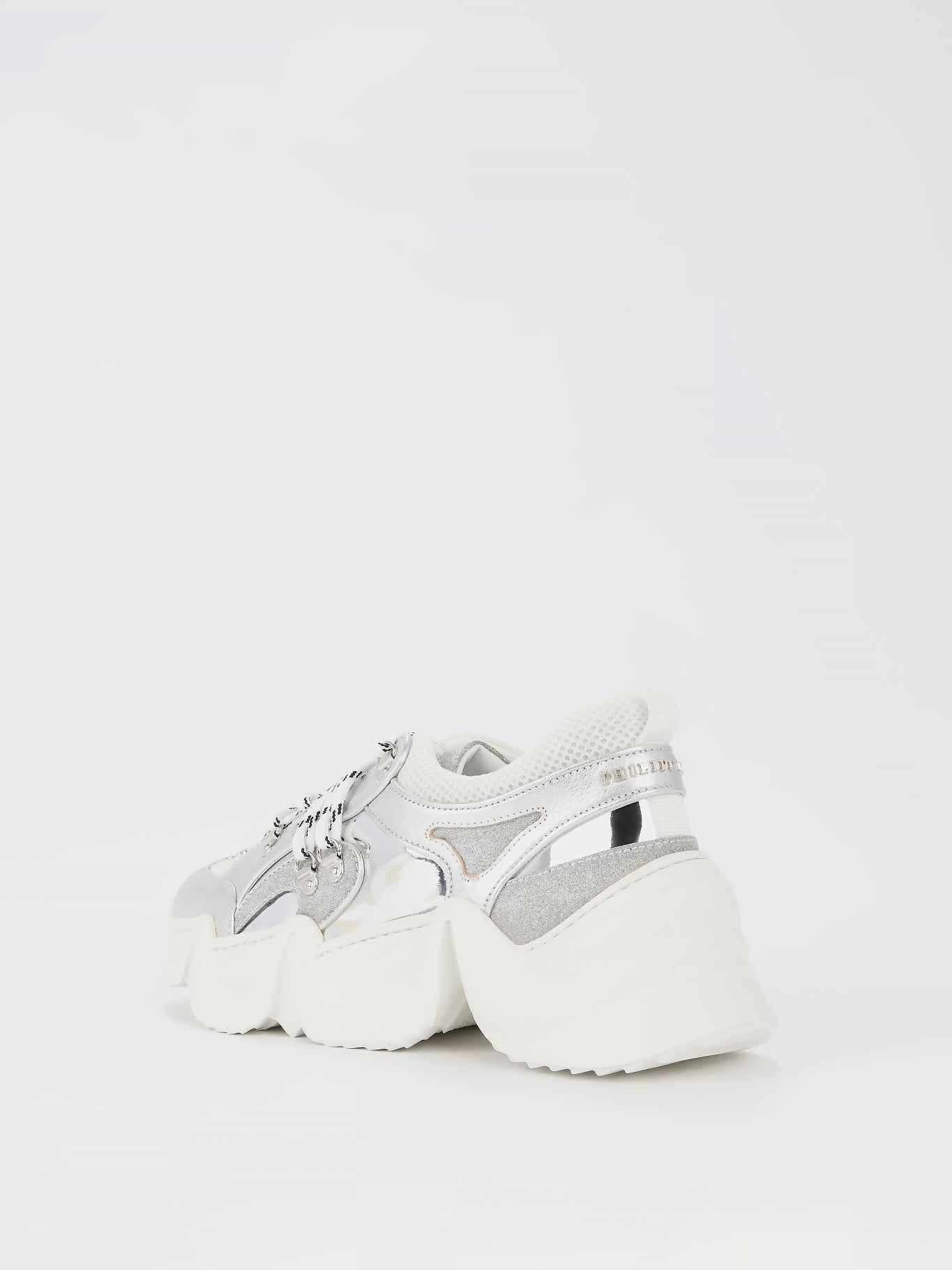 Runner Crystal Metallic Chunky Sneakers