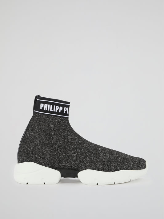 PP1978 Logo Trim Sock Sneakers