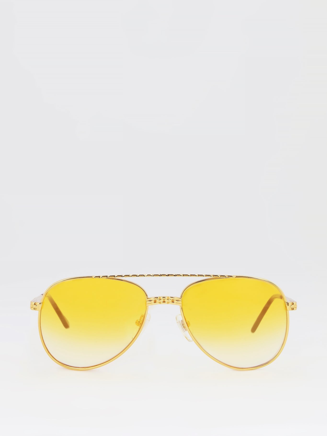 Yellow Gradient Mirror Lens Sunglasses