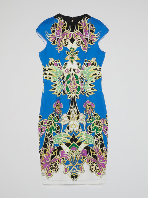 Floral Print Sleeveless Mini Dress