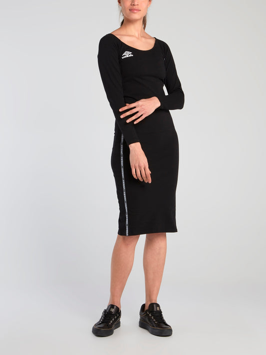 Cara Black Long Sleeve Bodycon Dress