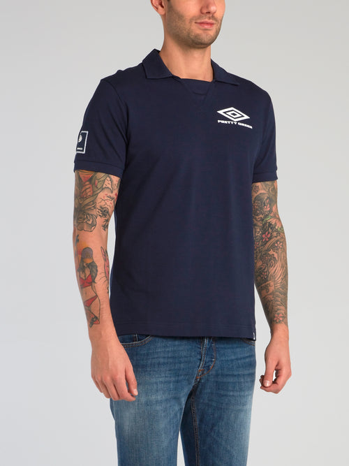 Pretty Green x Umbro Navy Polo Shirt