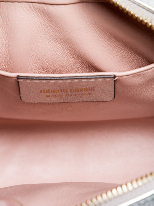 Metallic Silver Pochette Shoulder Bag