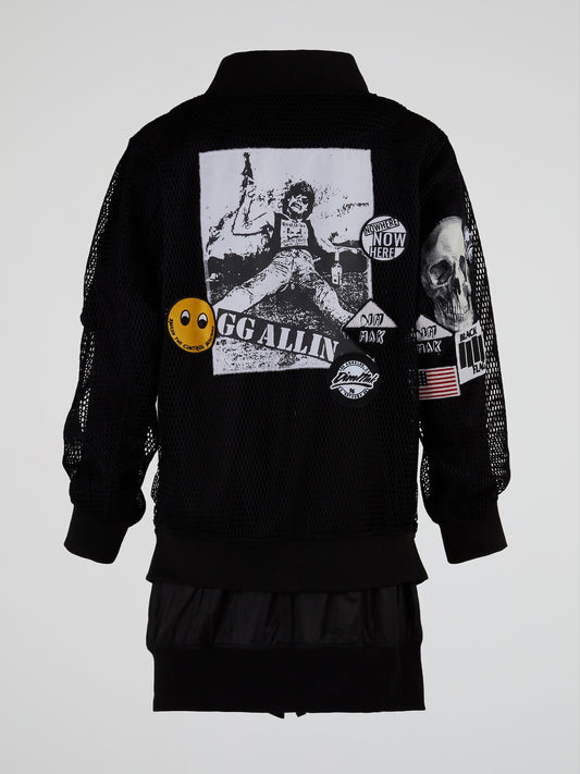 Dragon Ball 2 Patched Bomber Jacket