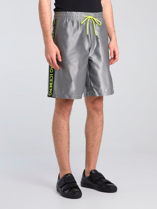 Logo Tape Metallic Shorts