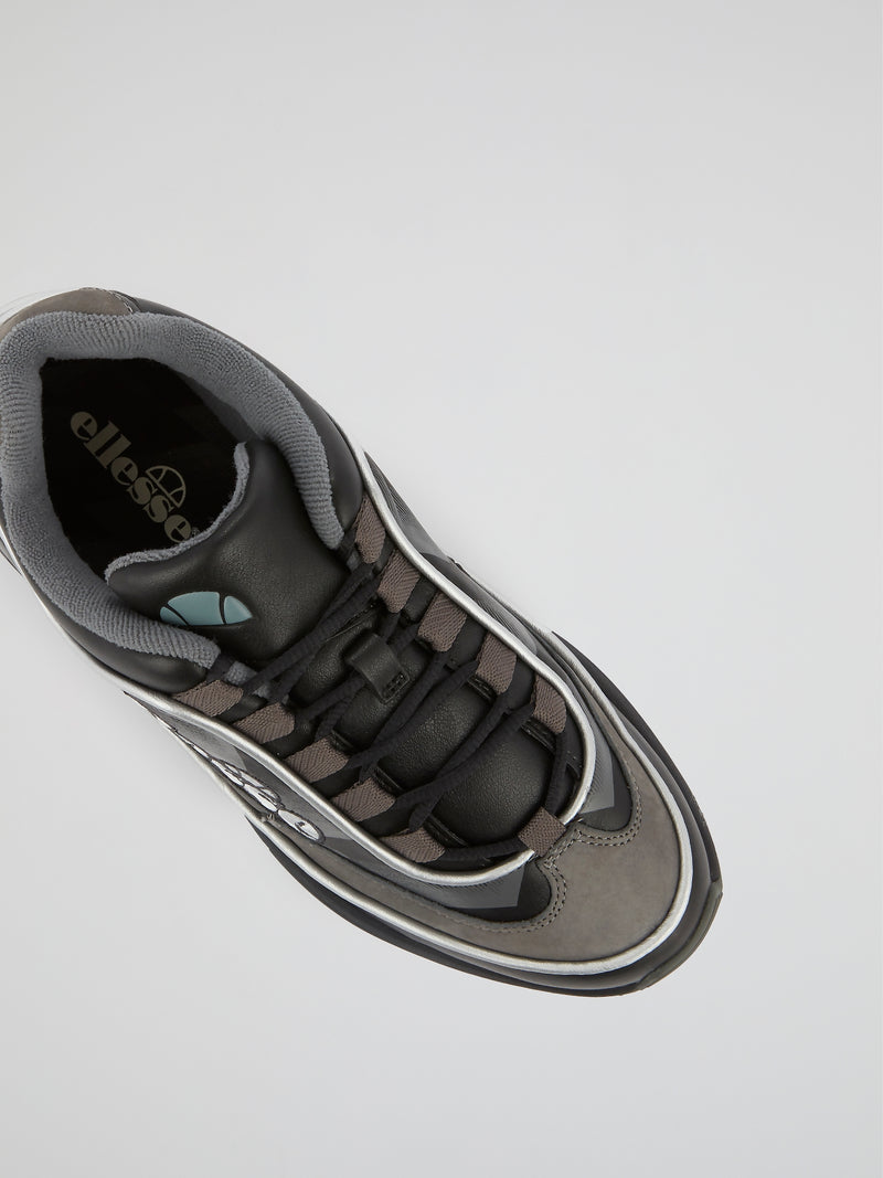 Sparta Edge Black Leather Sneakers