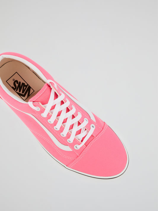 Neon Pink Old Skool Sneakers