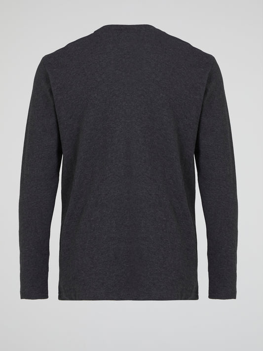 Grazie Grey Long Sleeve T-Shirt