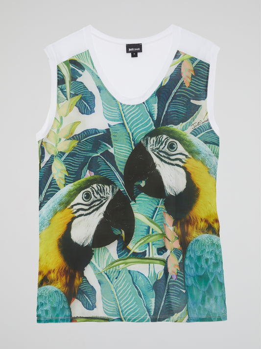 Flora and Fauna Sleeveless Top