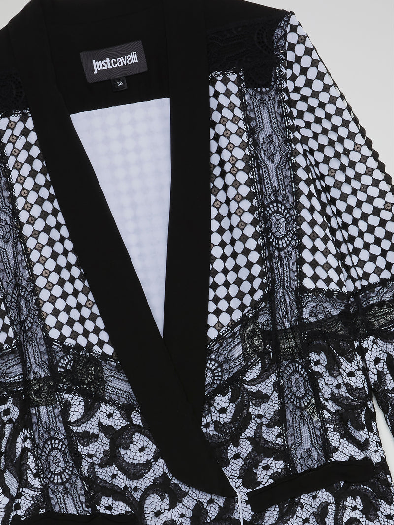 Lace Detail Blazer