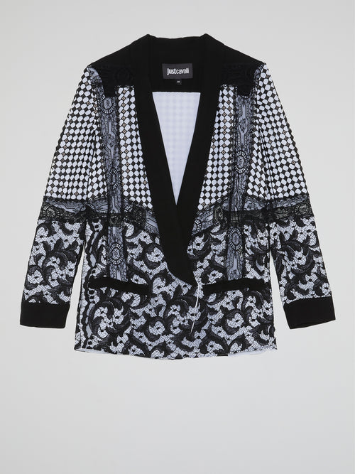 Lace Detail Blazer