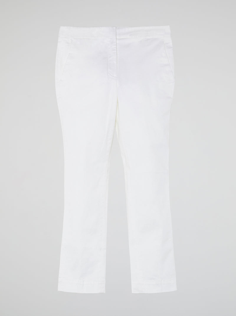 White Cropped Pants