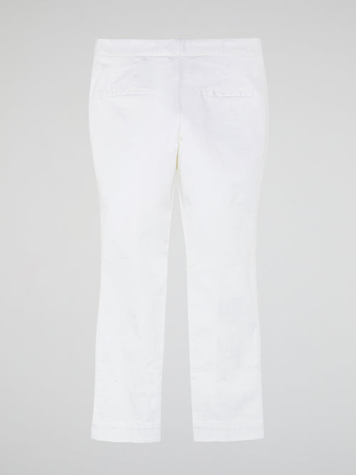 White Cropped Pants