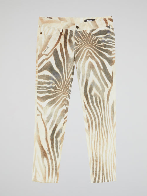 Animal Print Capri Pants