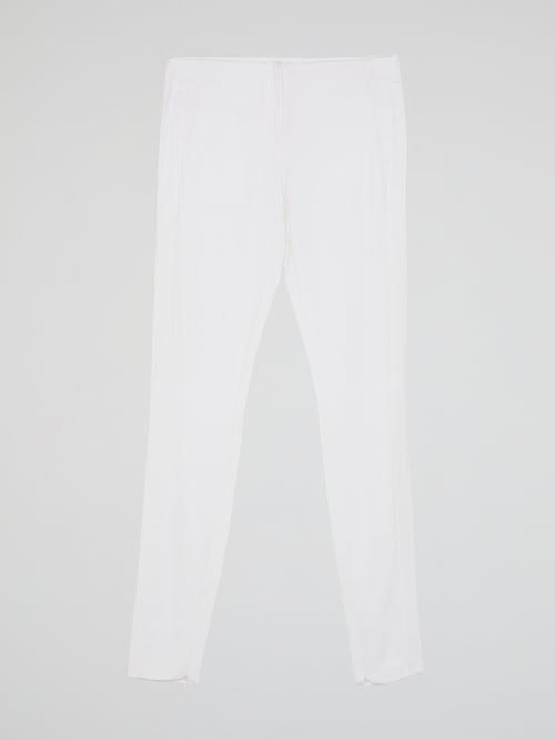 White Skinny Leg Trousers