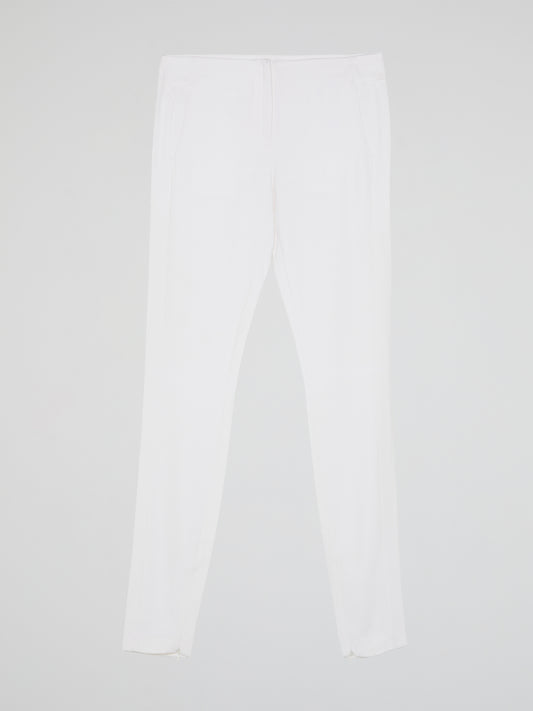 White Skinny Leg Trousers