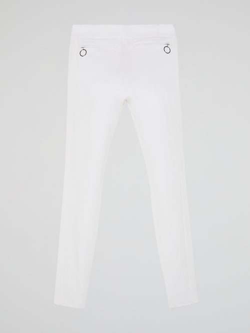 White Skinny Leg Trousers