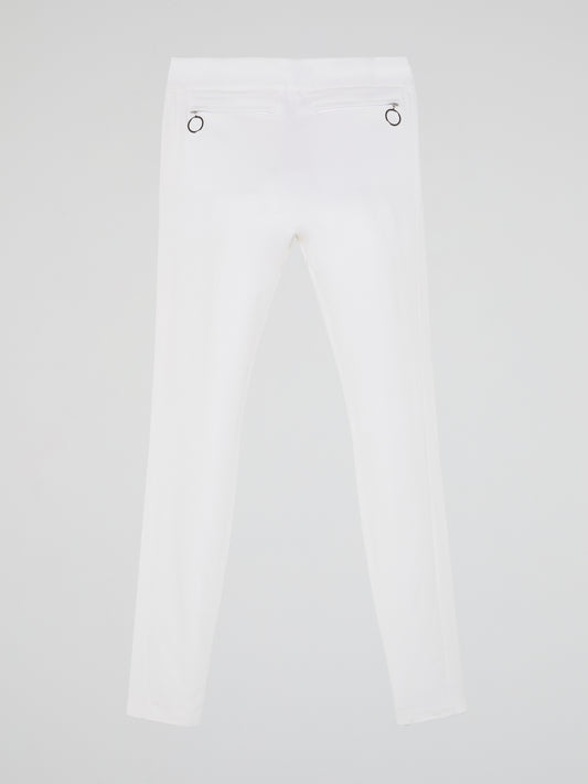 White Skinny Leg Trousers