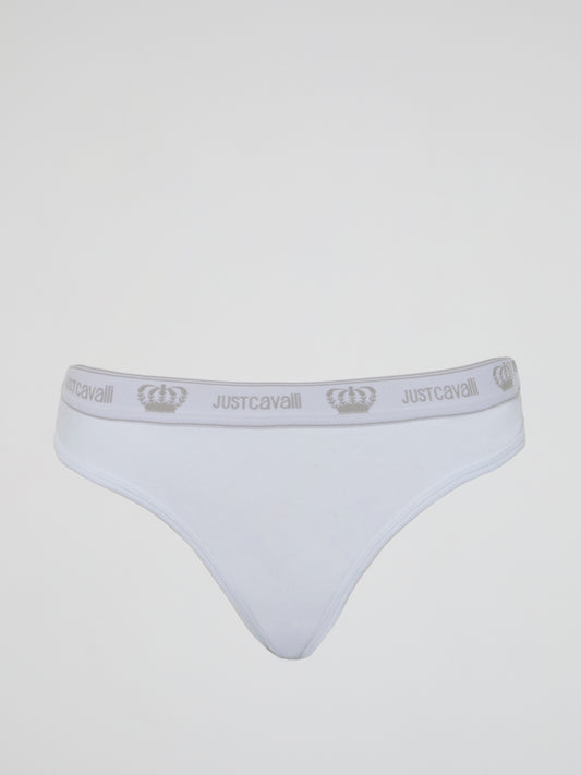 White Logo Band Underwear