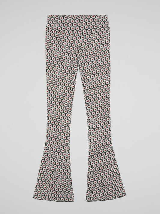 Floral Bootcut Pants
