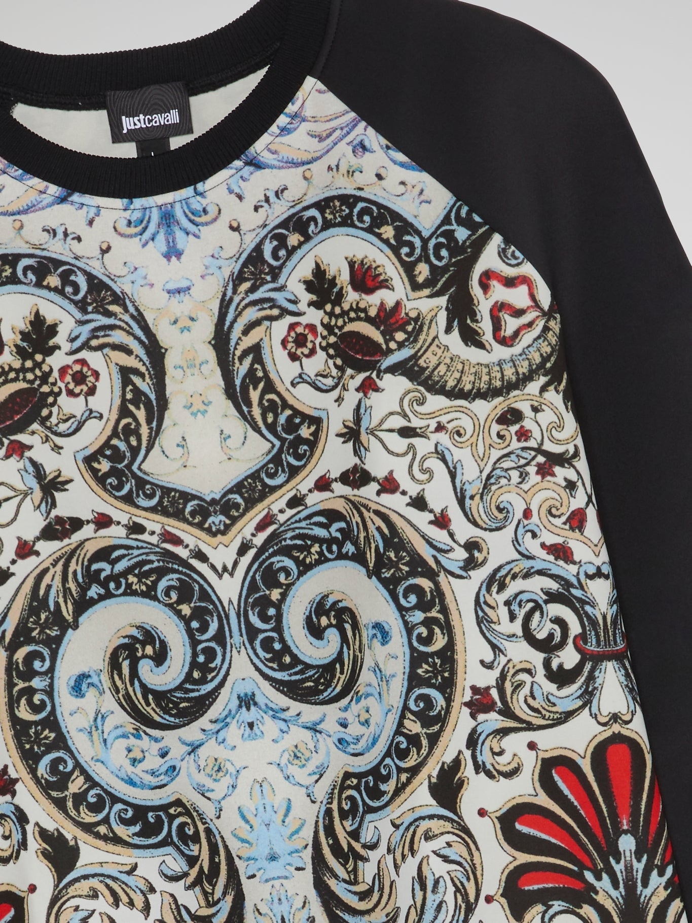 Paisley Print Raglan Sweatshirt