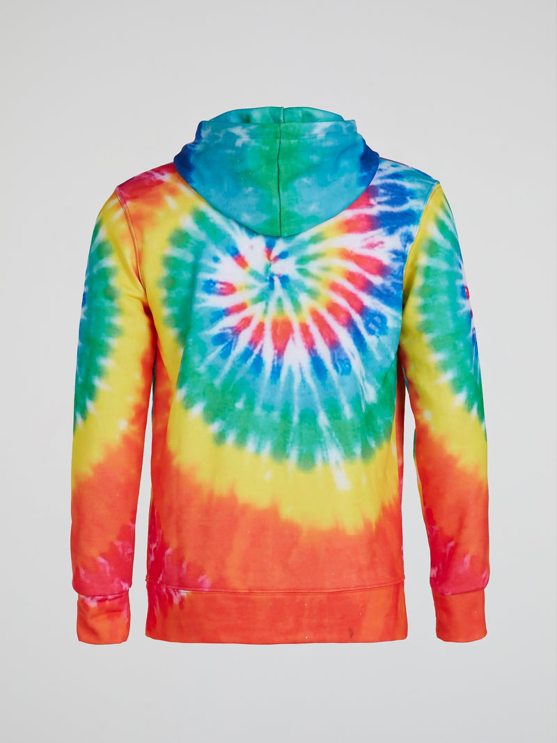 Tie Dye Drawstring Hoodie