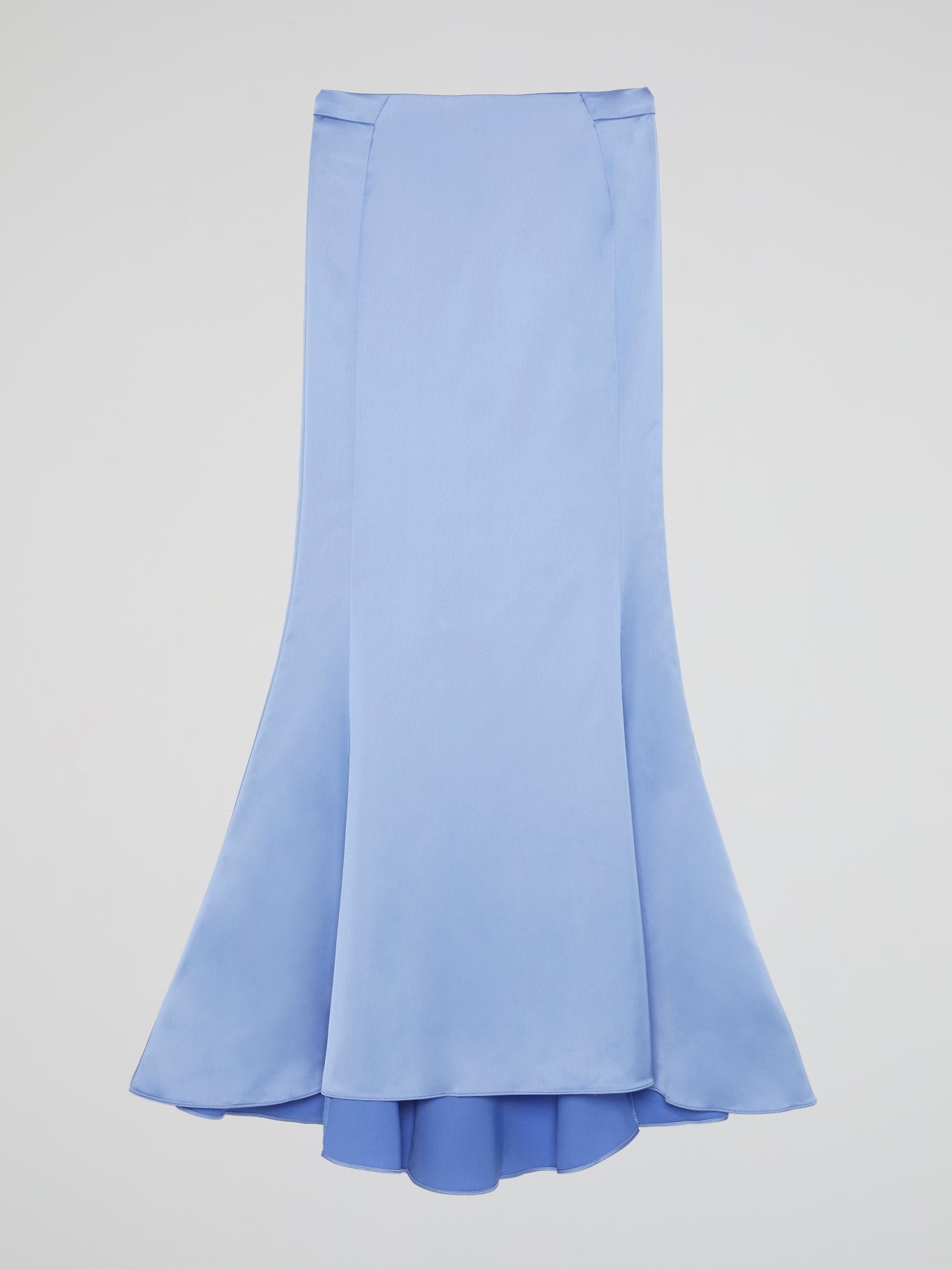 Blue Godet Long Skirt