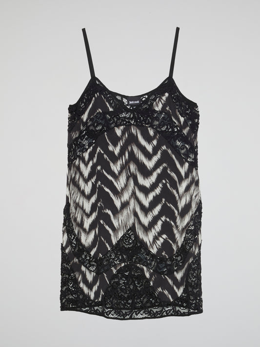 Black Lace Detailed Cami Top