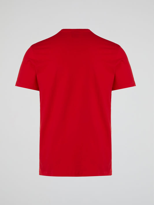 Red Statement Crewneck T-Shirt