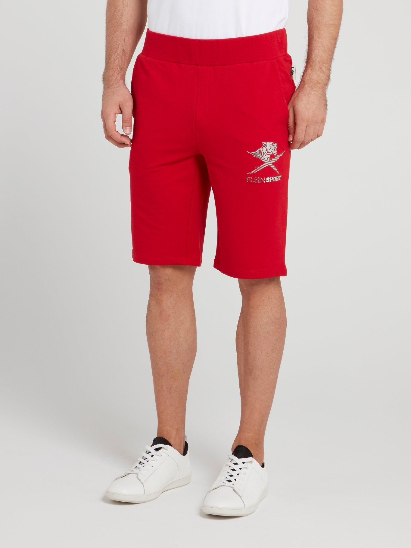 Red Waistband Jogging Shorts