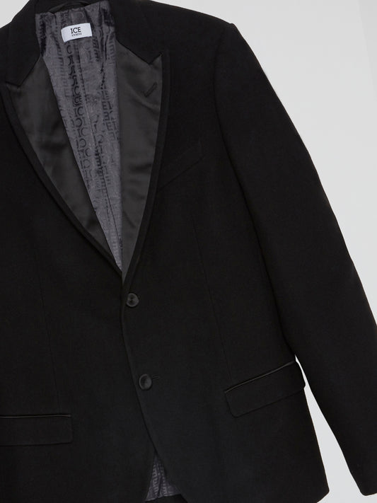 Black Stuctured Suit Jacket