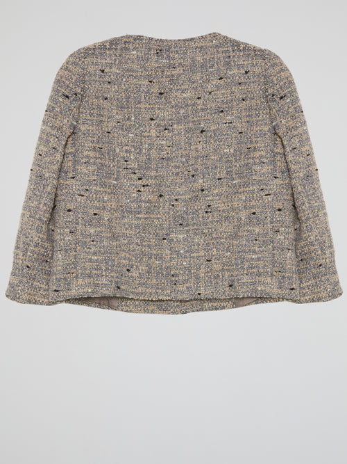 Embroidered Tweed Jacket