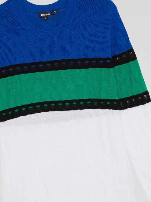 Colour Block Knitted Top