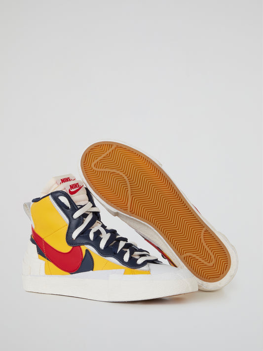 Nike Blazer Mid Sacai Yellow Sneakers